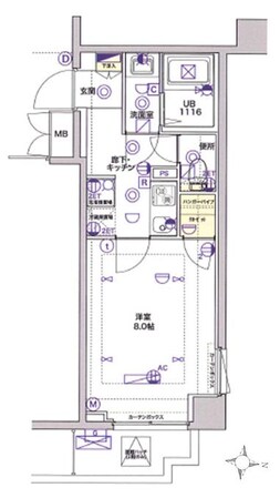 西大島駅 徒歩5分 1階の物件間取画像